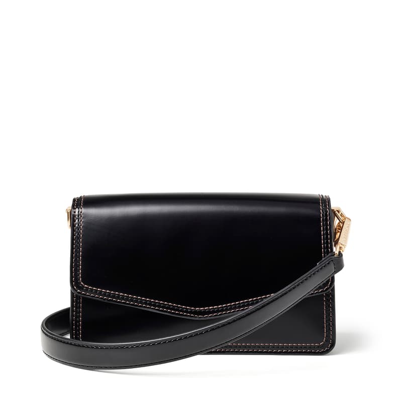 Eliza Clutch in Smooth Moonlight Black