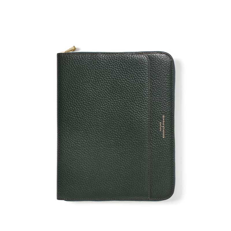 A5 Compact Organiser Padfolio in Alpine Green Pebble