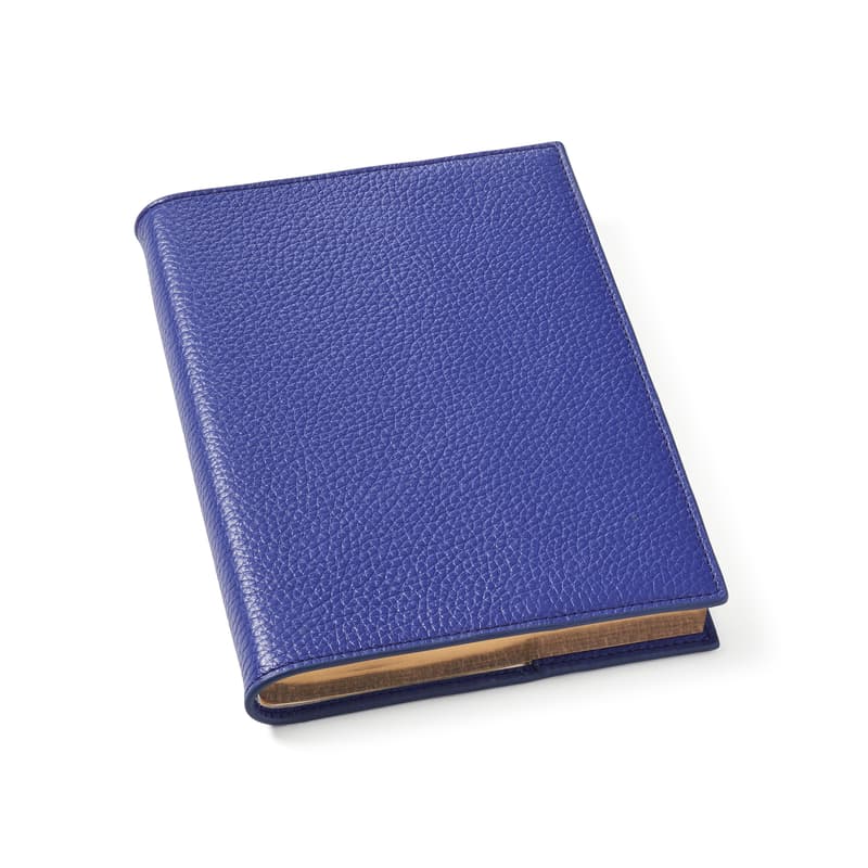 A5 Refillable Luxury Journal in Cobalt Blue Pebble