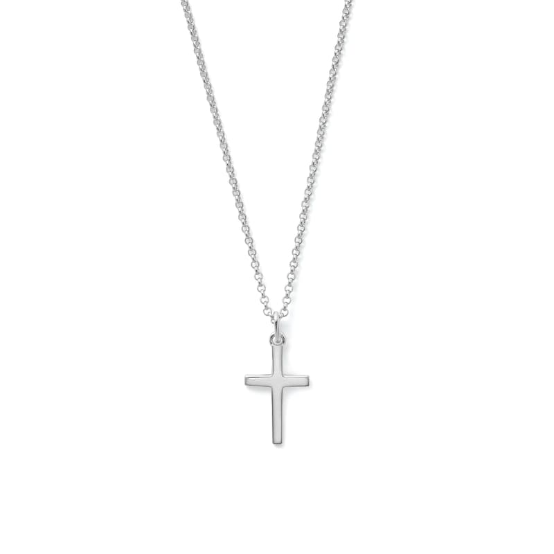 Cross Pendant Necklace in Sterling Silver 925
