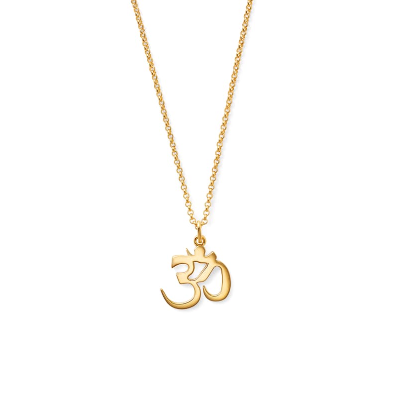Om Pendant Necklace in 18ct Gold Vermeil