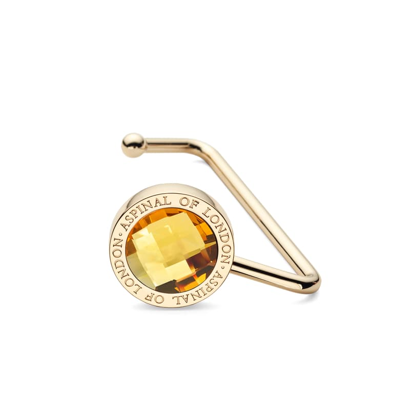 Purse Hook in Gold Crystal