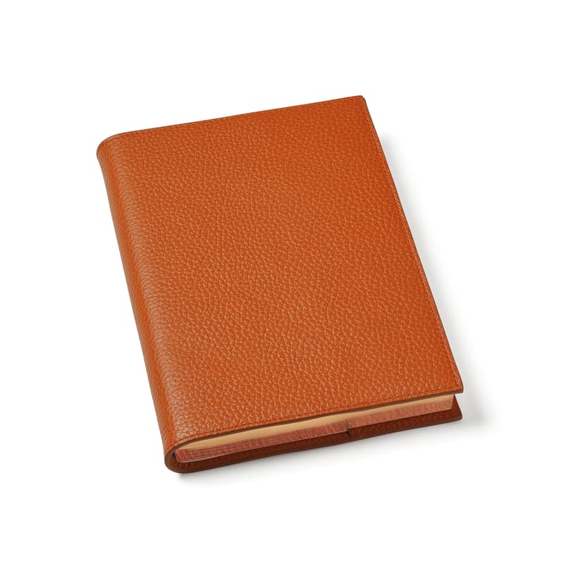 A5 Refillable Luxury Journal in Marmalade Pebble