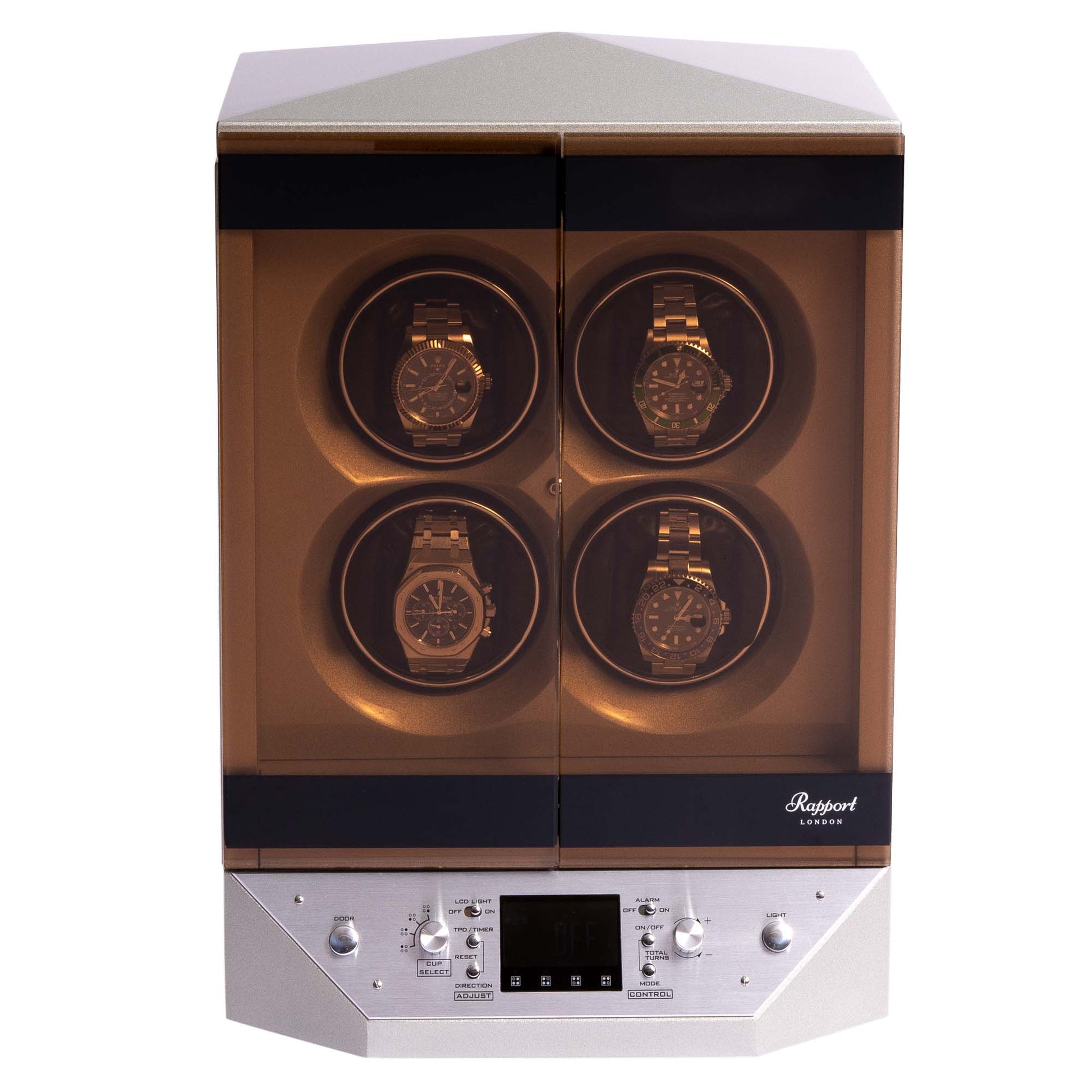 Rapport-Watch Winder-Templa Watch Winder-Silver