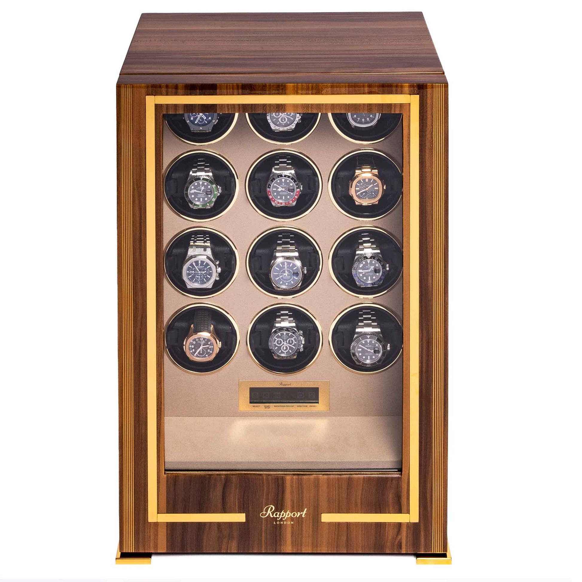 Rapport-Watch Winder-Paramount Twelve Watch Winder-Walnut