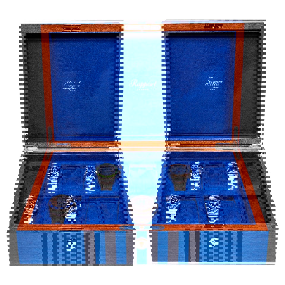 Labyrinth Ten Watch Box - Blue