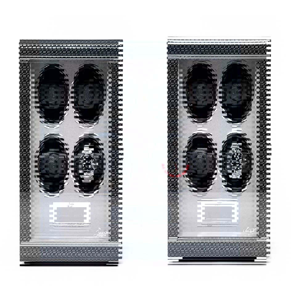 Formula Quad Watch Winder - Carbon Fibre